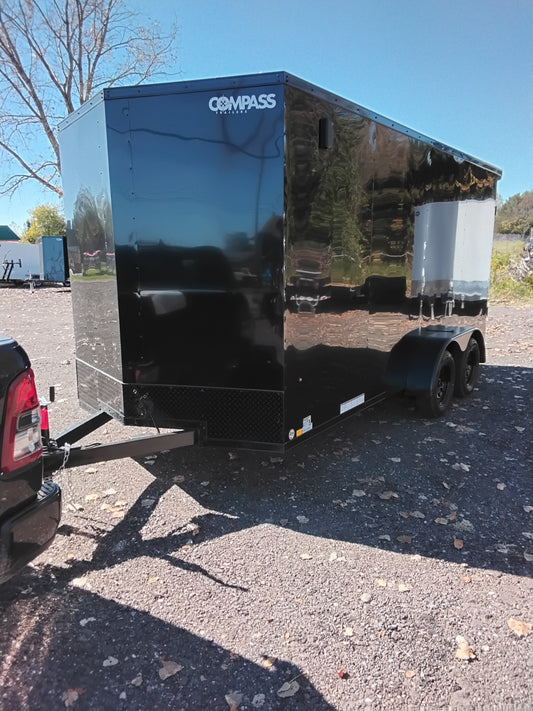 2026. 7'x16'  Compass Enclosed Trailer